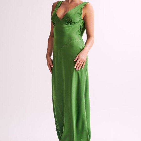 Green Meshki Cowl Back Dress - Picture 5 of 11